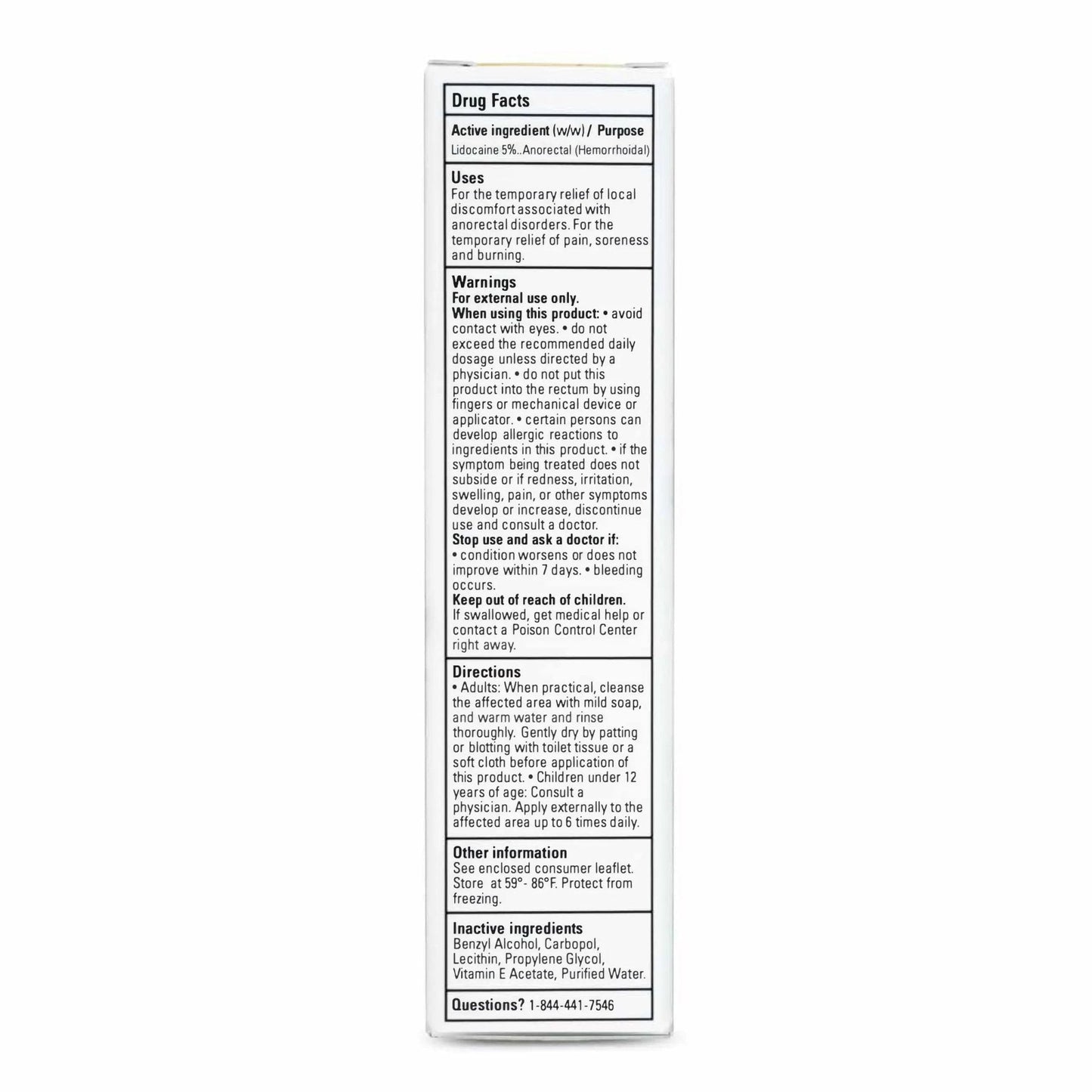 Zensa Numbing Cream 5% Lidocaine – Maximum Strength Topical Anesthetic with Vitamin E for Pain Relief from Hemorrhoids – Vegan, Cruelty-Free, Water-Based, Physiologic pH for Sensitive Skin – 30g - Maple Wellness Supplements