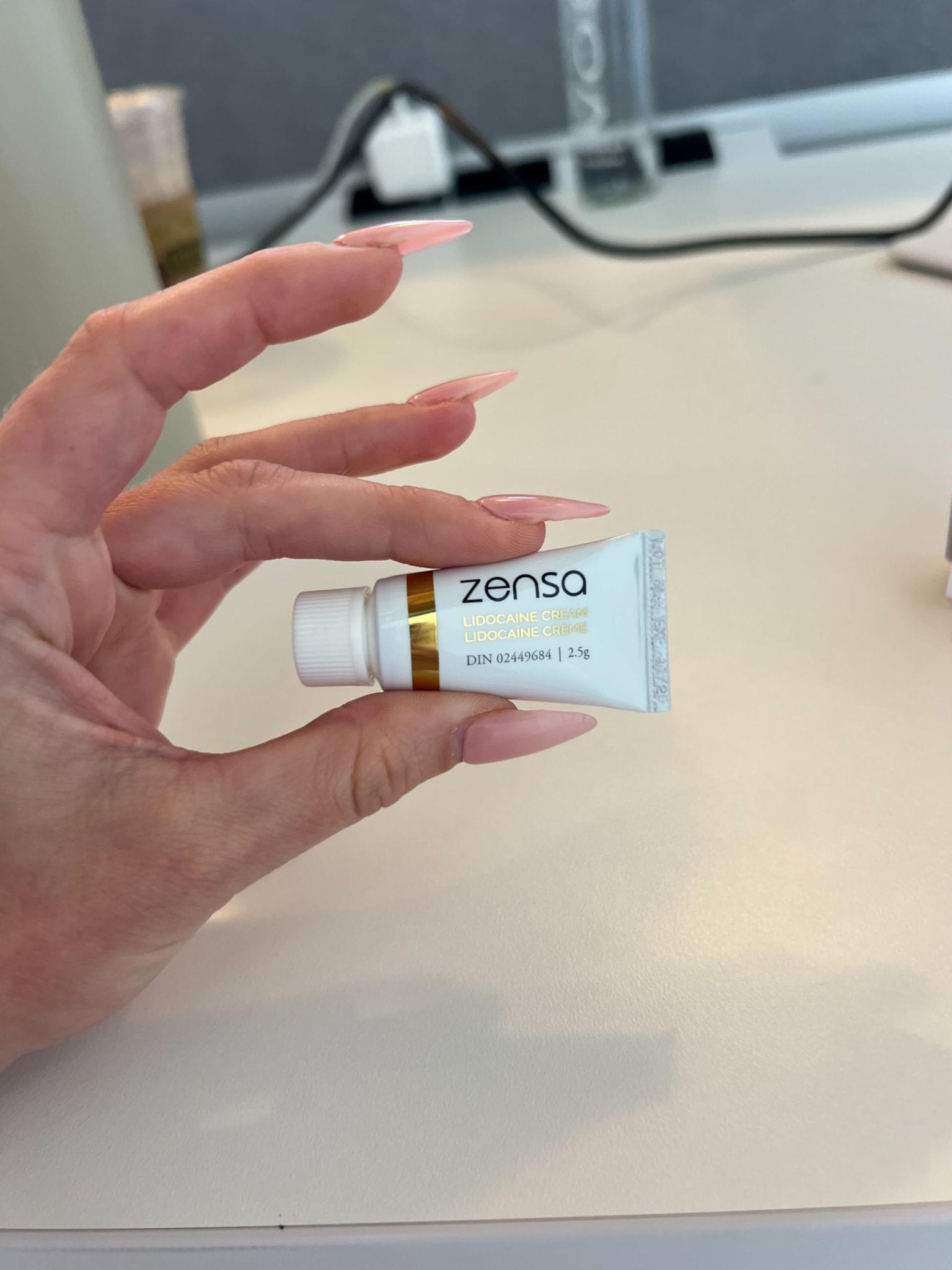 Zensa Numbing Cream 5% Lidocaine – Maximum Strength Topical Anesthetic with Vitamin E for Pain Relief from Hemorrhoids - Vegan & Cruelty-Free, Water-Based, Physiologic pH for Sensitive Skin 2.5 g - Maple Wellness Supplements