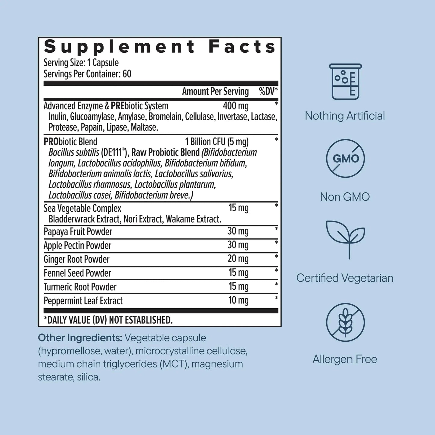 Zenwise Health 3-in-1 Womens Probiotic Supplement for Digestive, Gut Flora & Vaginal Health - Daily Probiotics & Prebiotics for Women with Digestive Enzymes Supports Bloating & Gas Relief - 60 Count - Maple Wellness Supplements