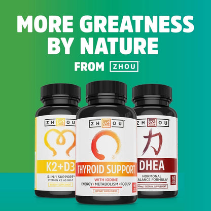 Zhou DIM Active - DIM Supplement, Hormone Balance for Women & Men, Hormonal Support with 250mg Diindolylmethane - 60 Vegan Capsules - Maple Wellness Supplements