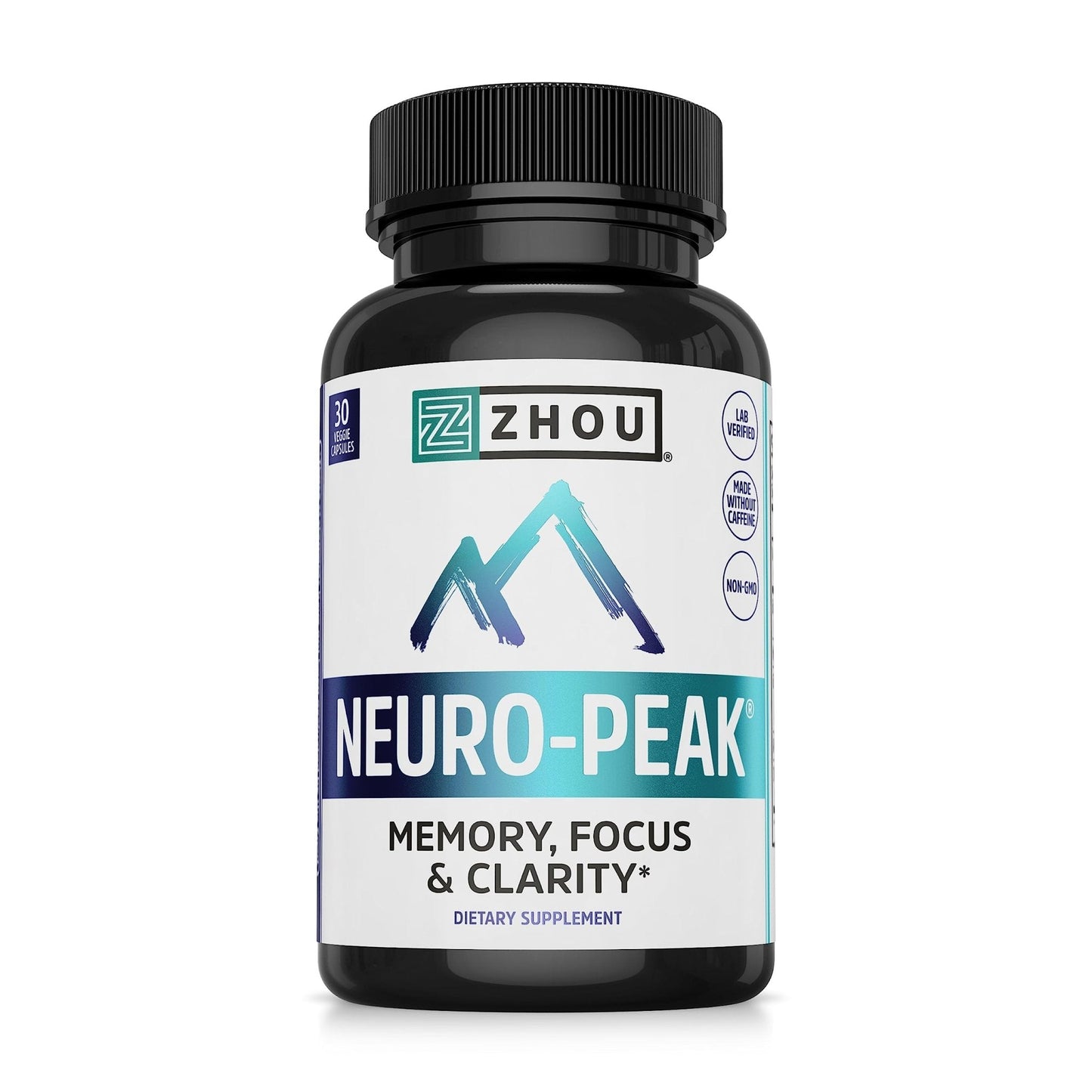 Zhou Neuro Peak Brain Support Supplement | Memory, Focus & Clarity Formula | DMAE - Maple Wellness Supplements