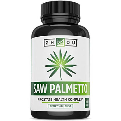 Zhou Nutrition Saw Palmetto Extract 500 mg, Prostate Health, Urinary Tract Support, DHT - Maple Wellness Supplements
