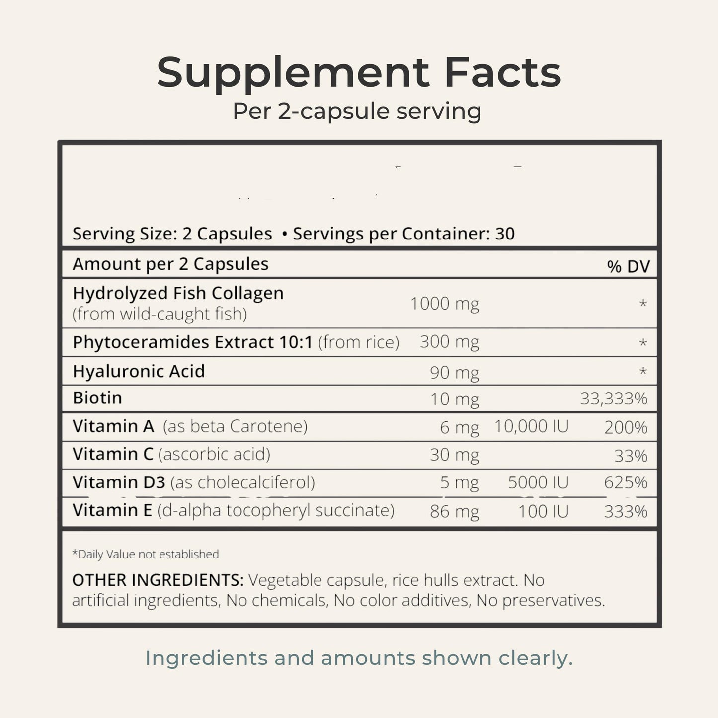 Zi-Collagen Marine Collagen Capsules for Skin, Hair & Nails Support – with Phytoceramides, Hyaluronic Acid, Biotin - Maple Wellness Supplements