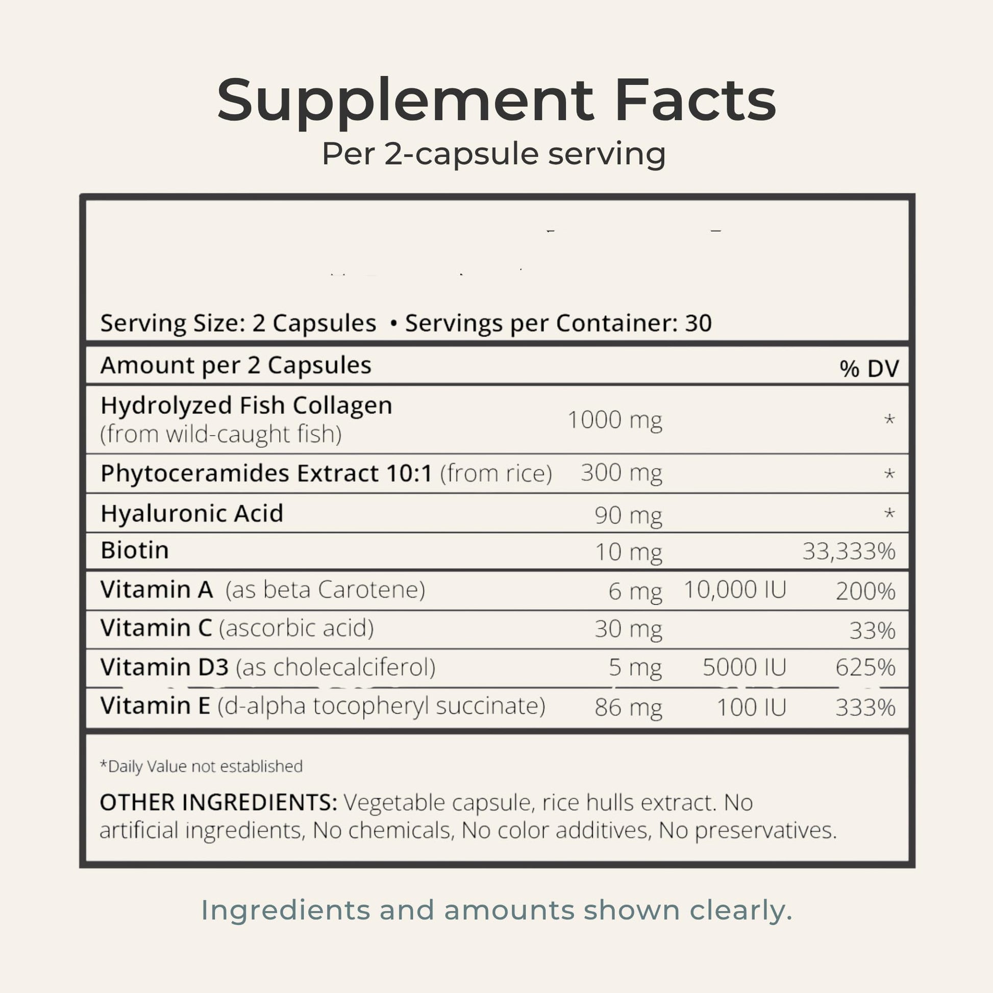 Zi-Collagen Marine Collagen Capsules for Skin, Hair & Nails Support – with Phytoceramides, Hyaluronic Acid, Biotin - Maple Wellness Supplements