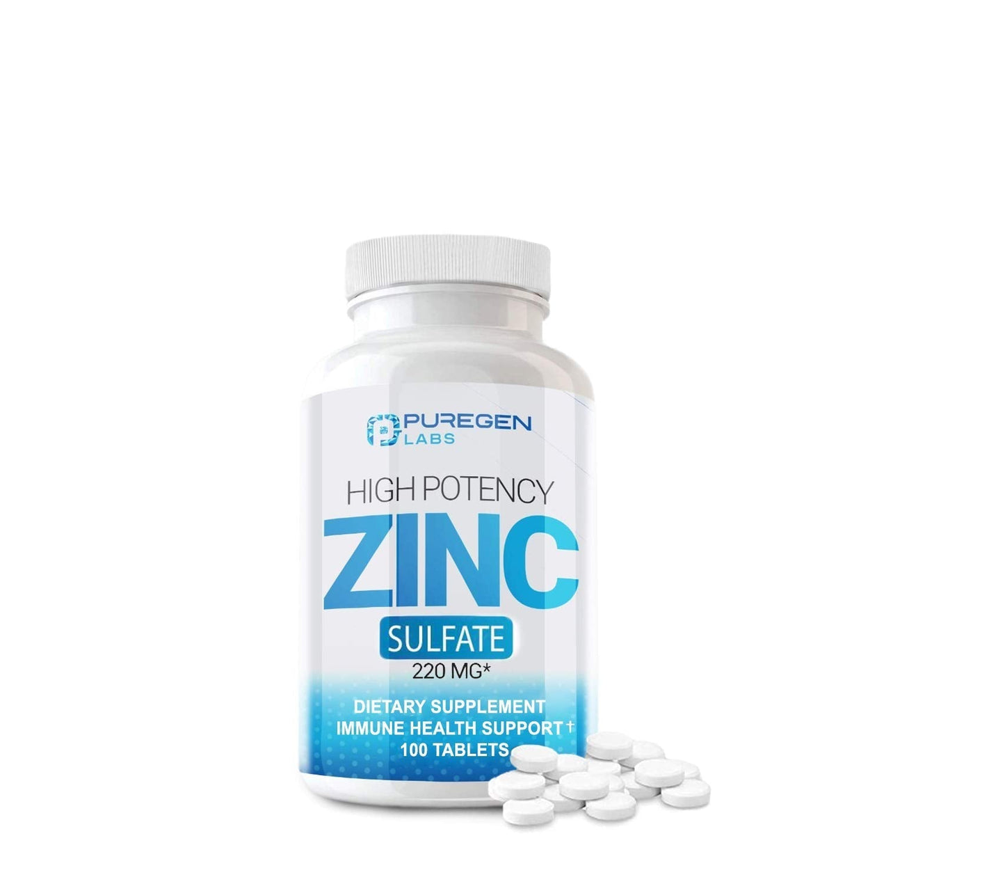 Zinc 220mg [High Potency] Supplement – Zinc Sulfate for Immune Support System 100 Tablets - Maple Wellness Supplements