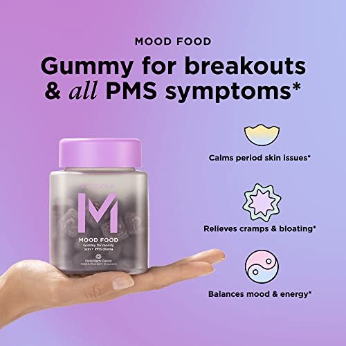 ZitSticka Mood Food: Gummy for Moody Skin + PMS Drama, Forest Berry Flavour - Maple Wellness Supplements
