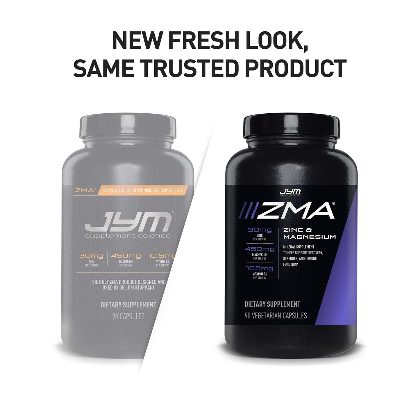 ZMA JYM, Zinc & Magnesium Supplement - Zinc, Magnesium and Vitamin B6, YM Supplement Science, 90 Vegetarian Capsules - Maple Wellness Supplements