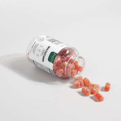 ZMZM LABS Multivitamin Gummies – Strawberry Flavor, 60 Gummies, Vegan, Gelatin-Free, Halal-Friendly Daily Vitamin Supplement - Maple Wellness Supplements