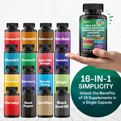 Zoyava Sea Moss 16-in-1 and Saffron 6-in-1 Bundle - Maple Wellness Supplements