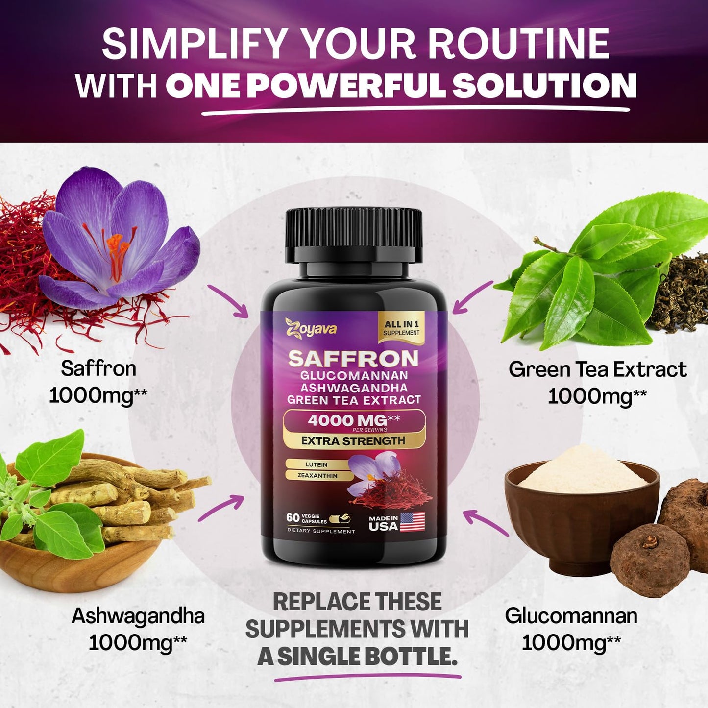 Zoyava Sea Moss 16-in-1 and Saffron 6-in-1 Bundle - Maple Wellness Supplements