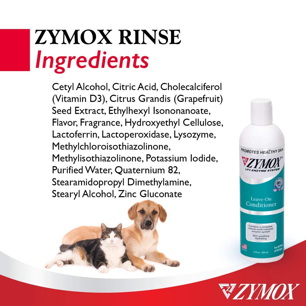 Zymox Leave On Conditioner for Pets, 12 fl oz - Maple Wellness Supplements