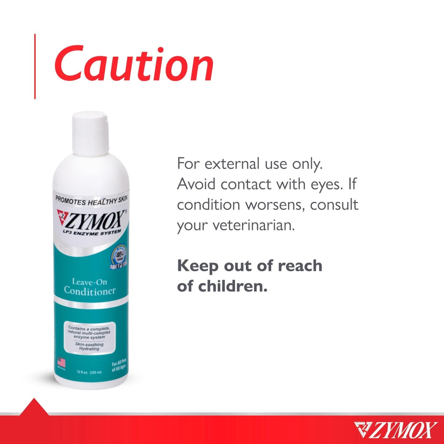 Zymox Leave On Conditioner for Pets, 12 fl oz - Maple Wellness Supplements
